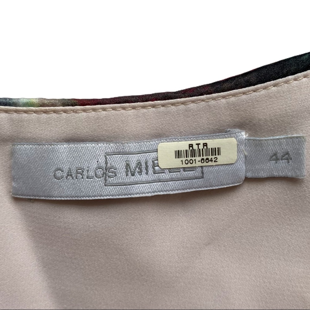 Carlos Miele Silk Abstract Single Shoulder SZ 44 - Picture 7 of 9